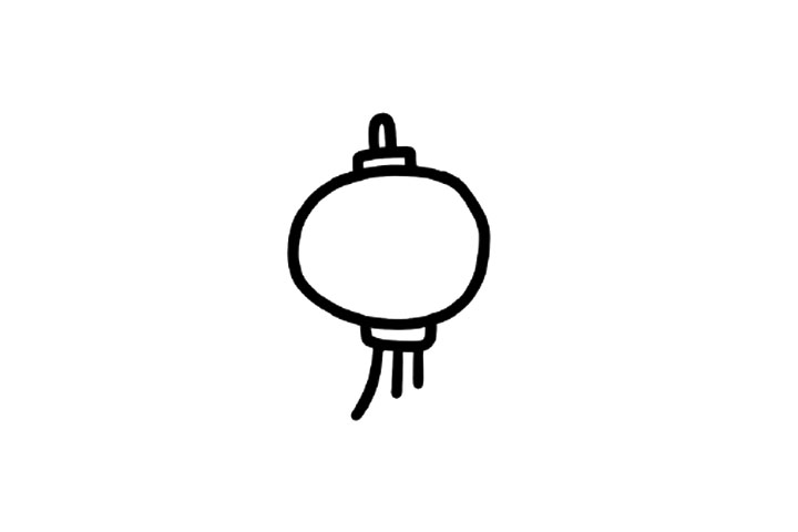 新春简笔画素材 灯笼-图2