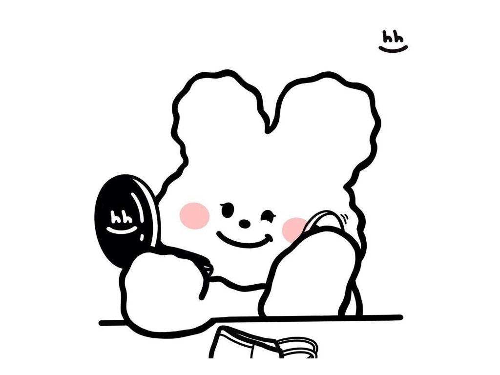 软萌小兔头像简笔画-图4