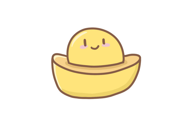 新年简笔画系列 元宝怎么画