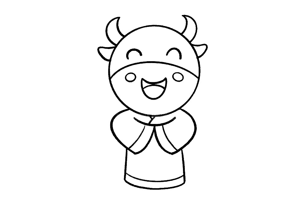 步骤7：简单画一下衣服装饰