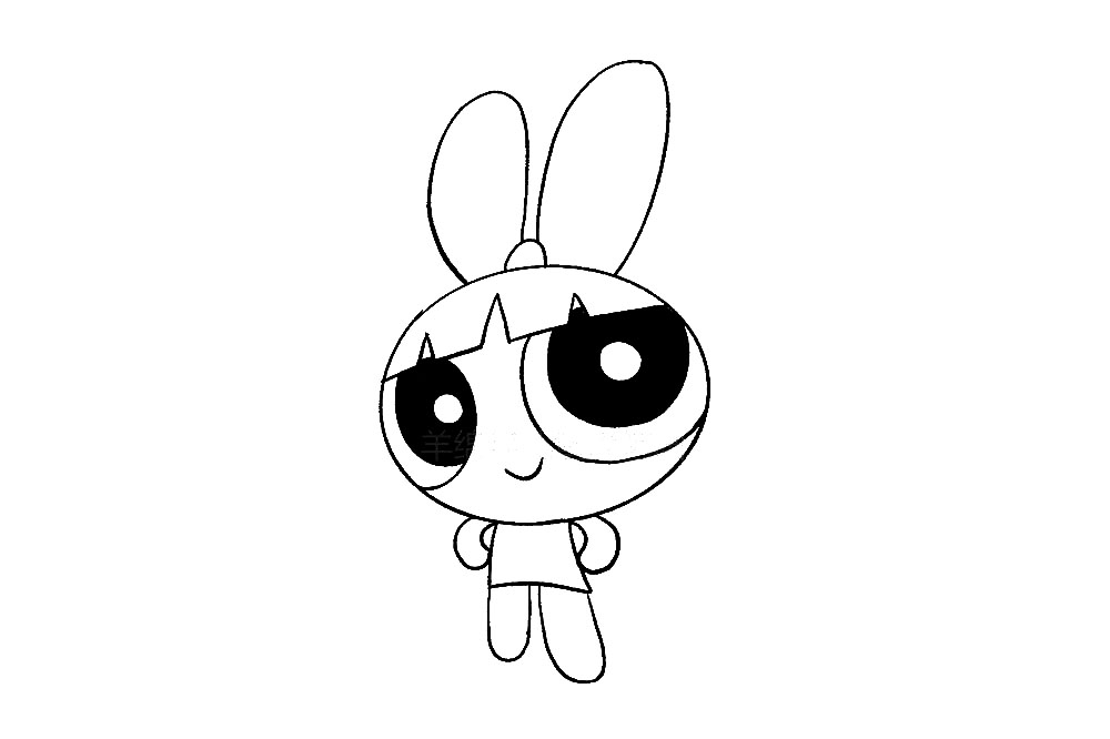 步骤9：简单画出胳膊和腿腿