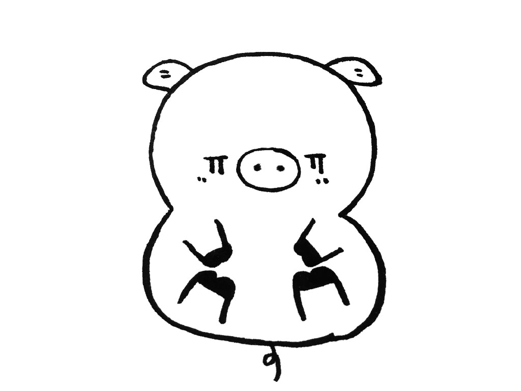 可爱小猪简笔画图片-图6