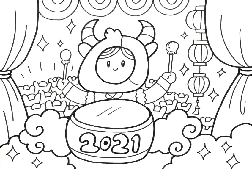 牛年卡通画画法教程-图5