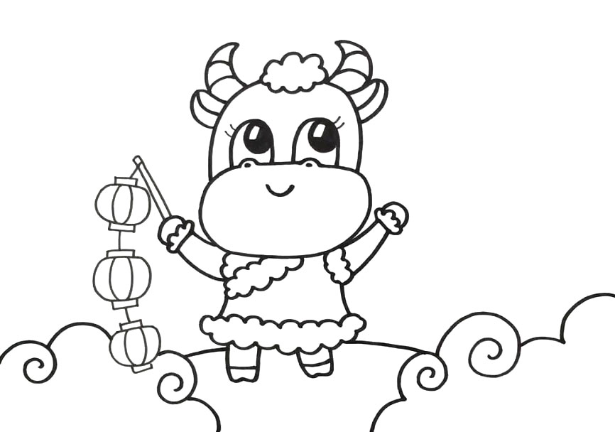 牛年卡通画教程-图3