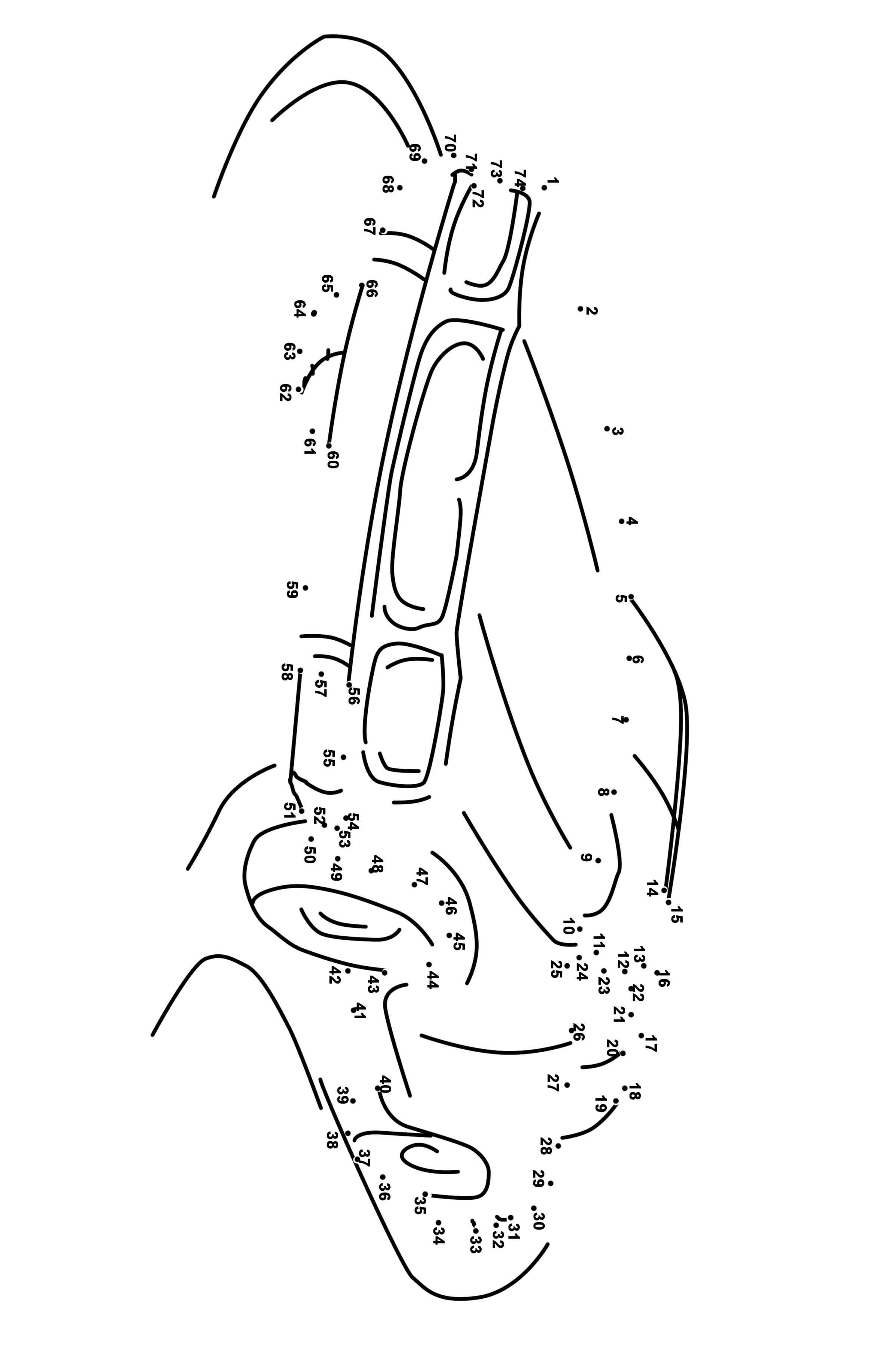 运动汽车连线画图片素材