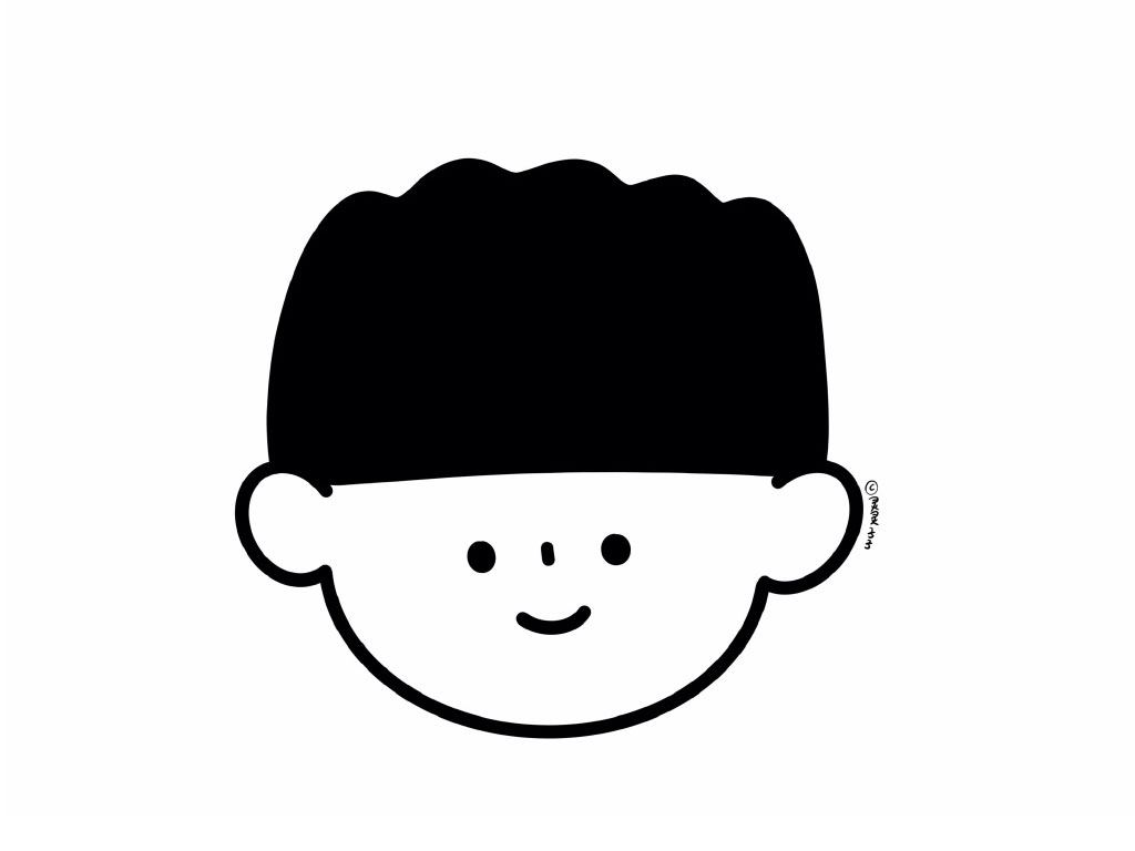 简约小男孩头像简笔画-图3