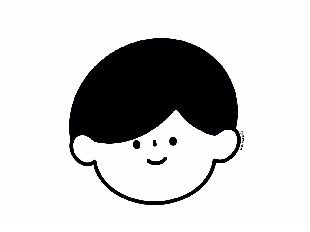 简约小男孩头像简笔画-图6