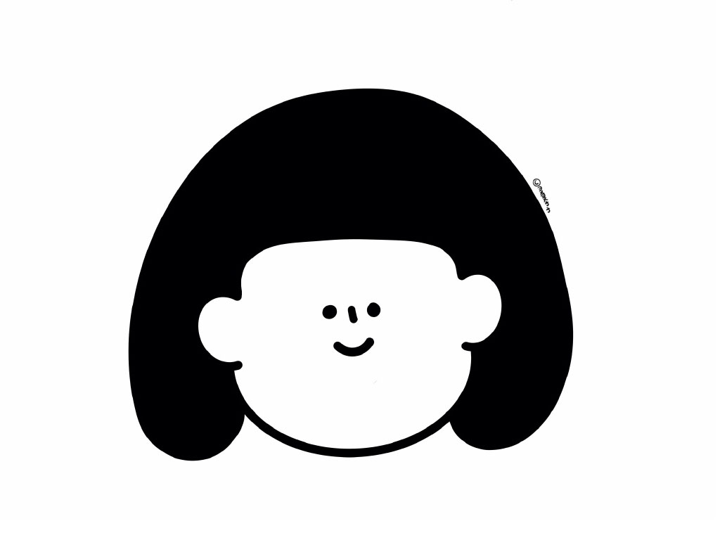 简约小女孩头像简笔画-图3