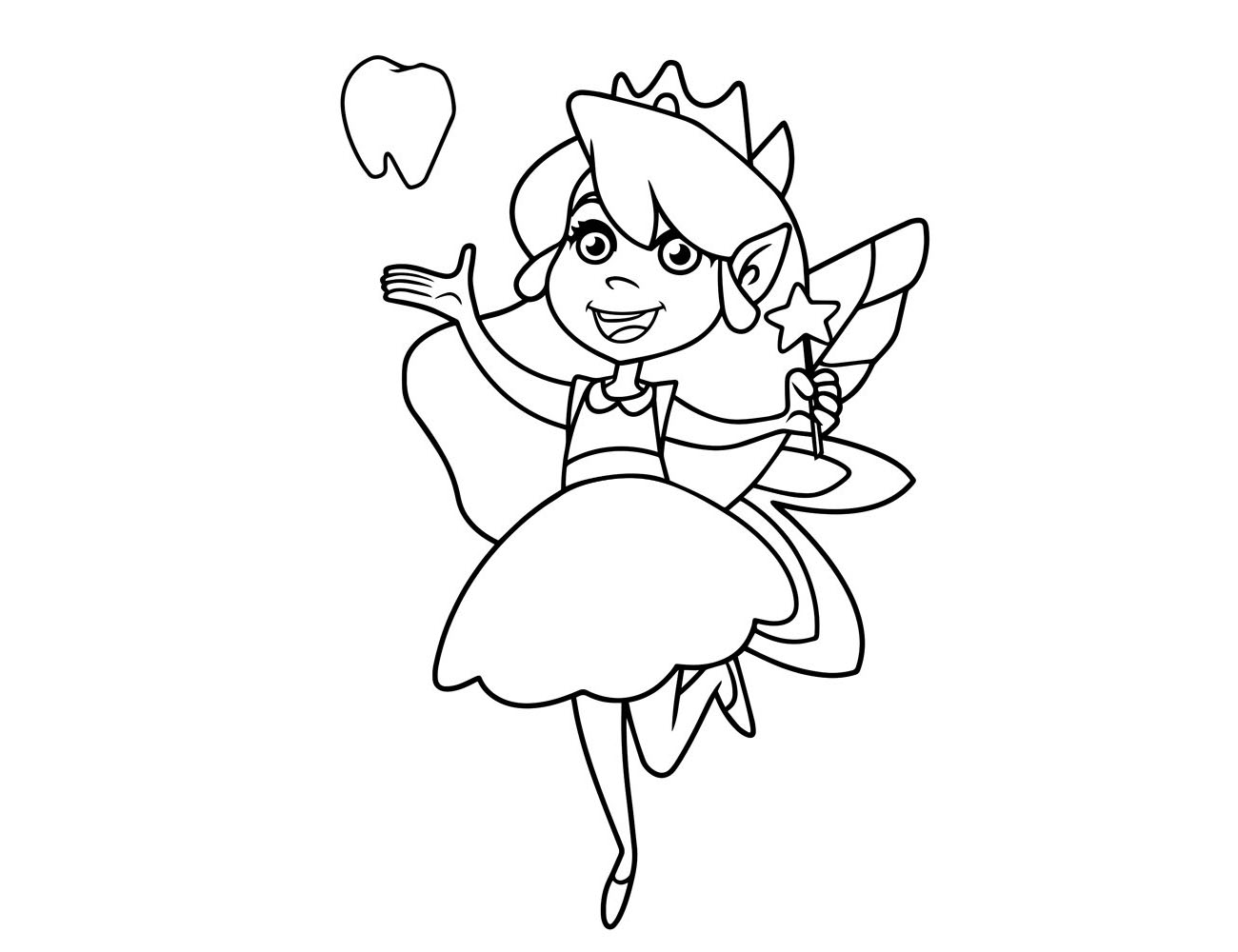 5张漂亮的小精灵简笔画图片-图3