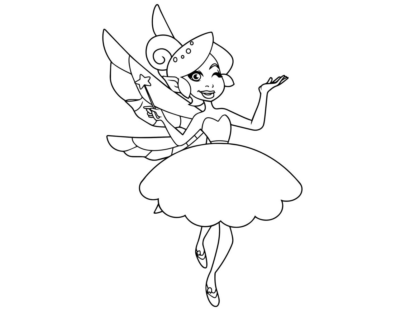 5张漂亮的小精灵简笔画图片-图7