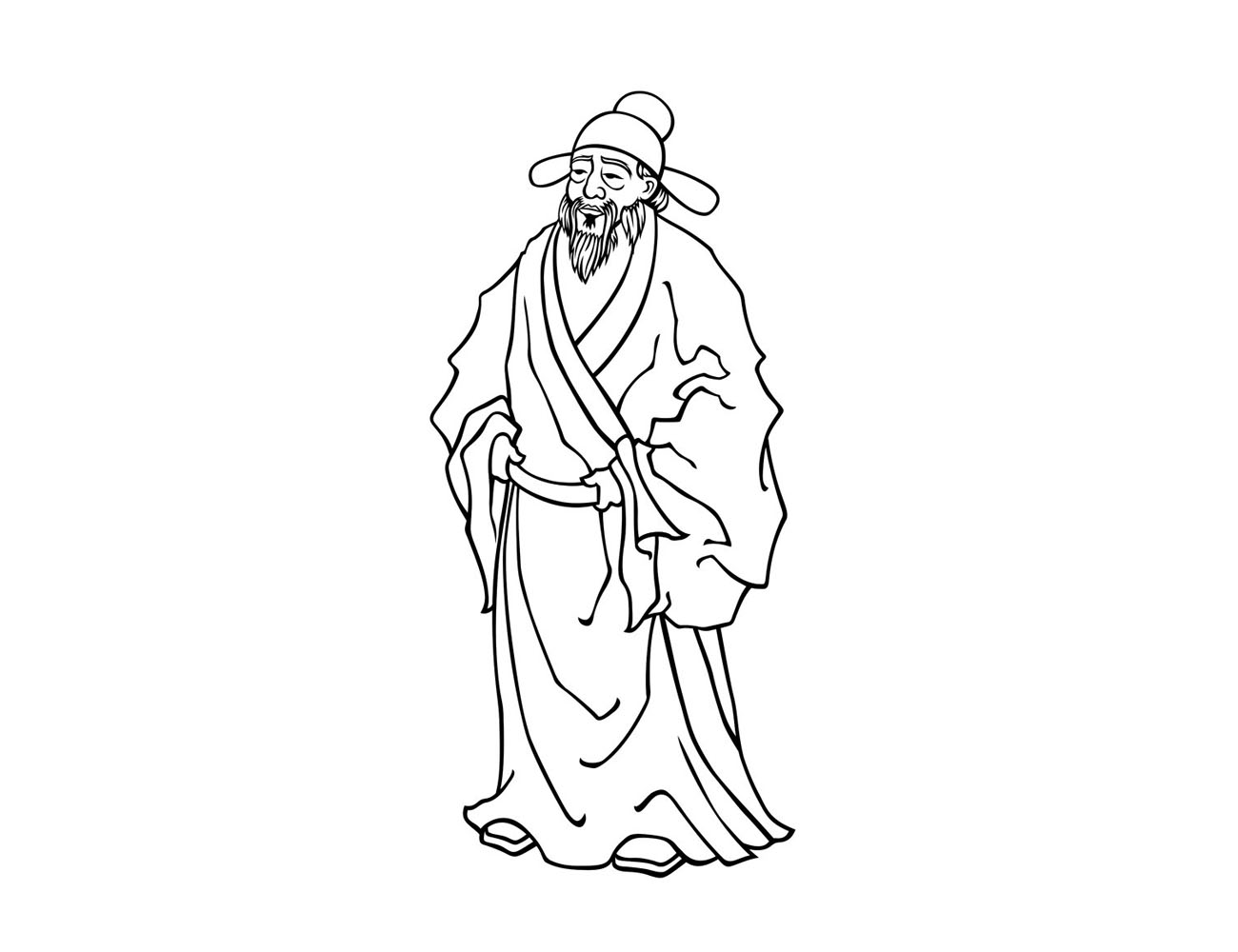 3张古代人物简笔画图片-图3