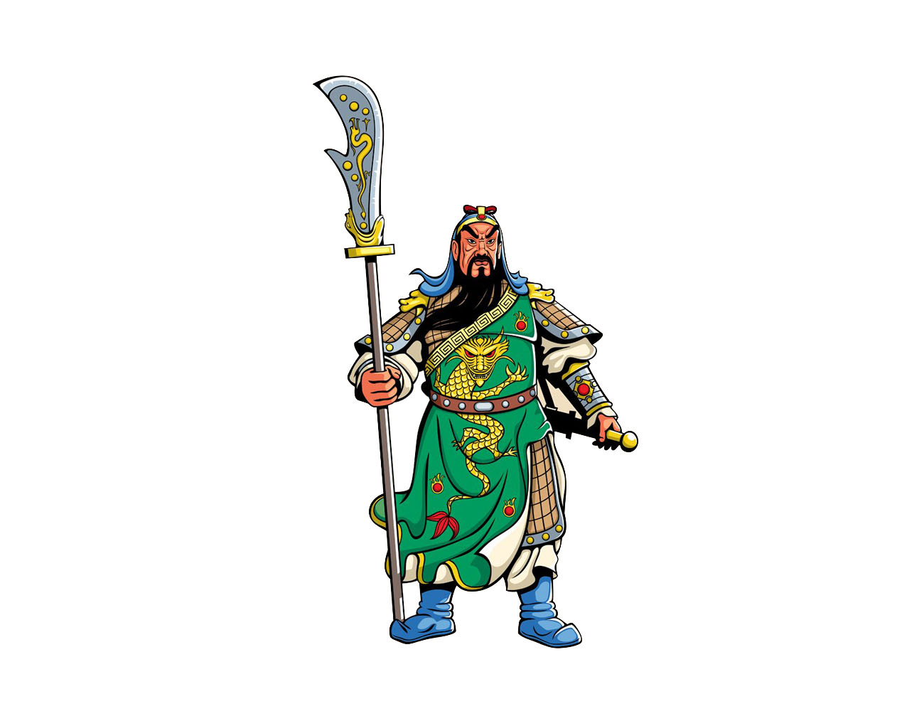 三国演义中的关羽简笔画图片-图3