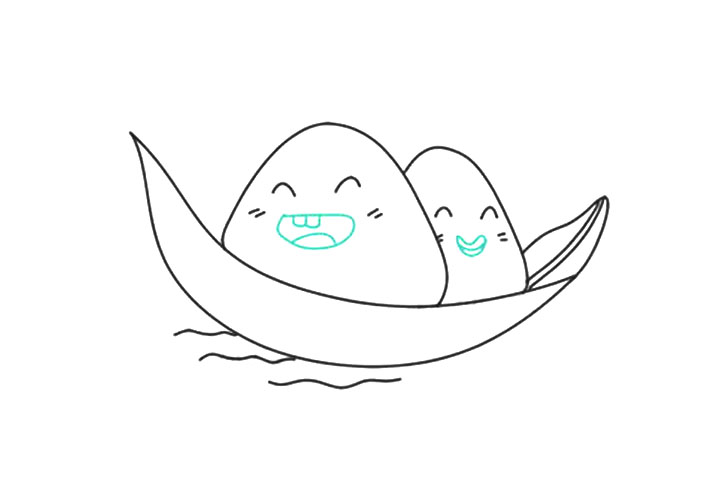 如何画卡通粽子-图5
