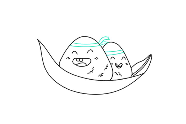 如何画卡通粽子-图6