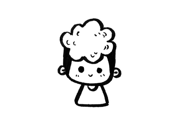 一组可可爱爱人物简笔画-图3