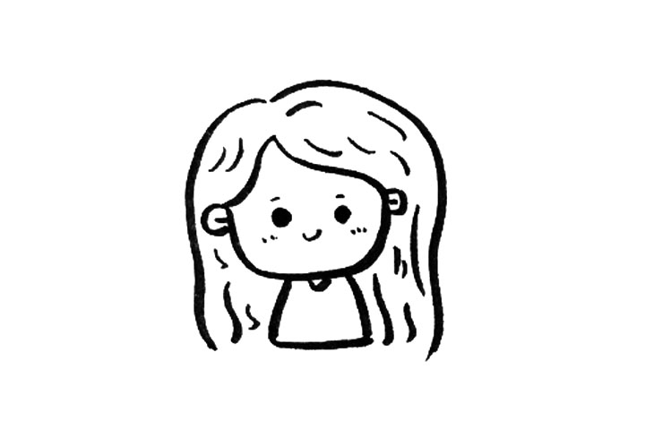 一组可可爱爱人物简笔画-图9