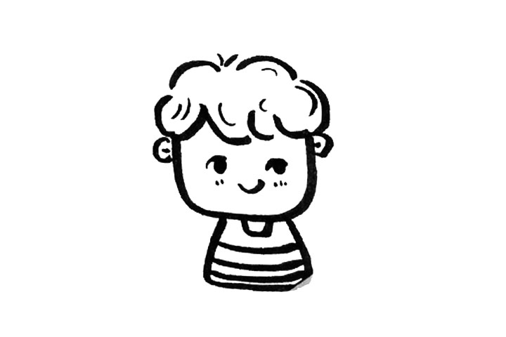 一组可可爱爱人物简笔画-图8