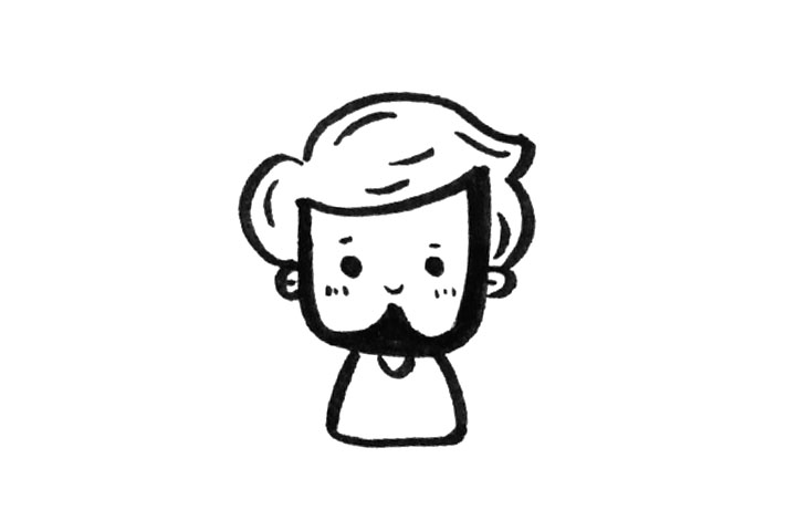 一组可可爱爱人物简笔画-图10