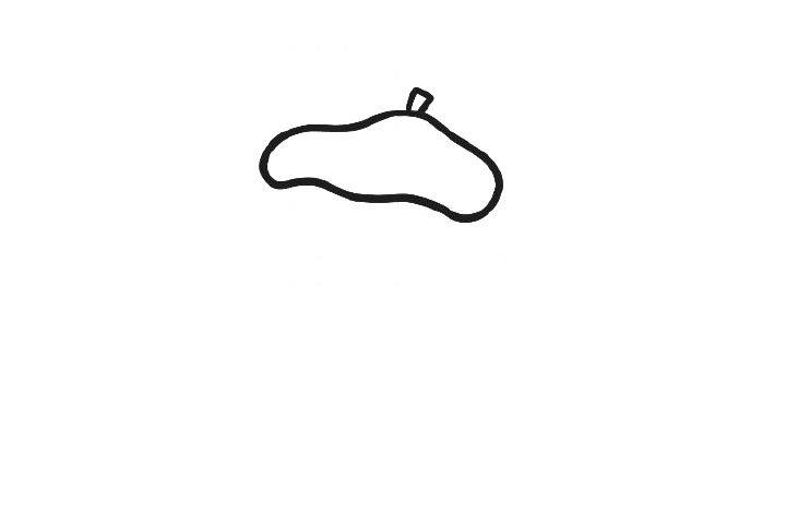 简单的小女孩头像简笔画画法-图1