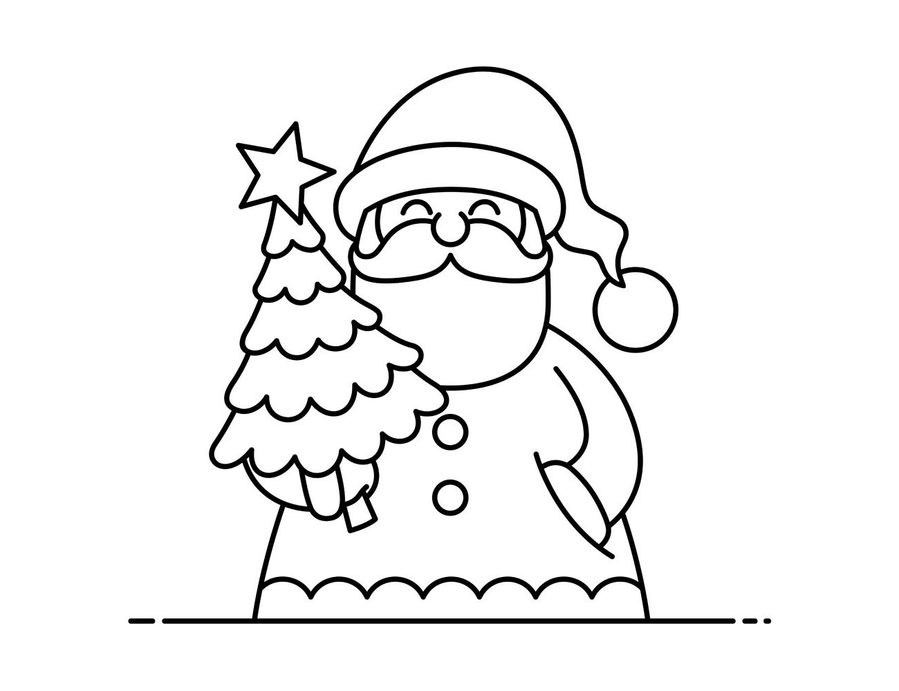 2张简单好画的圣诞老人简笔画-图3