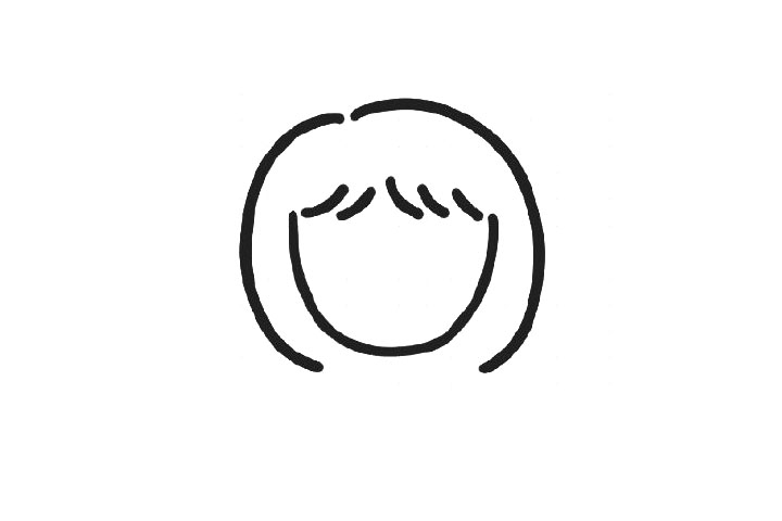 生气小女孩头像简笔画-图2