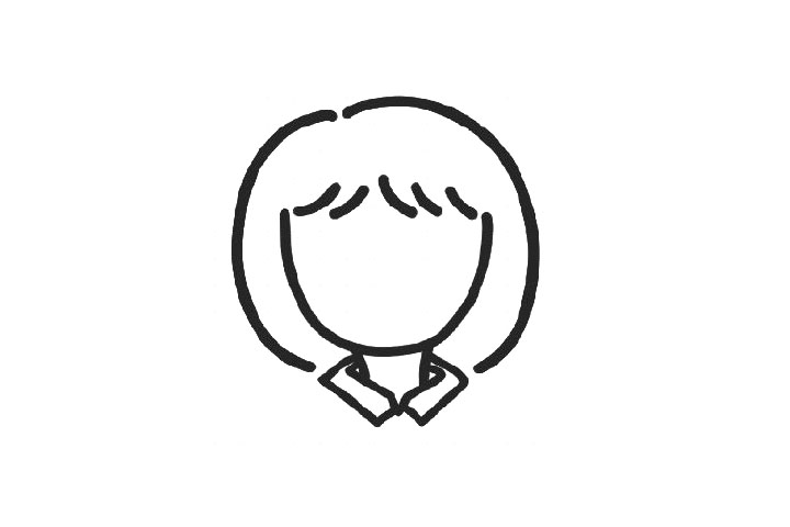 生气小女孩头像简笔画-图3