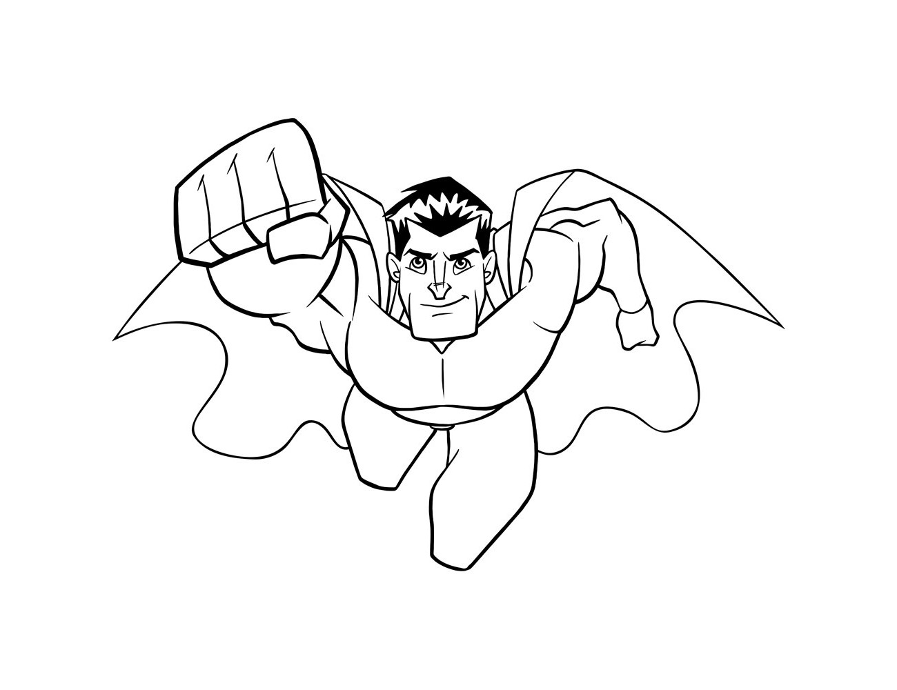 超级英雄系列-男超人简笔画图片-图4