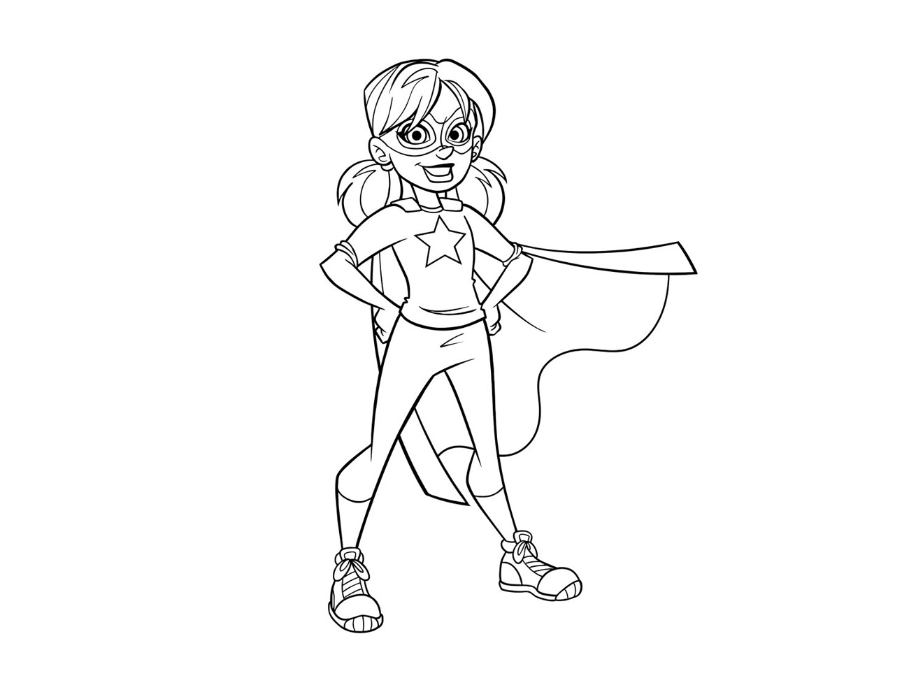 超级英雄系列-女超人简笔画图片-图1