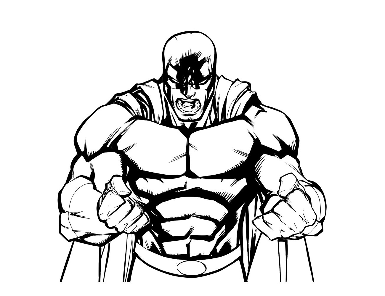 超级英雄系列-男超人简笔画图片-图11