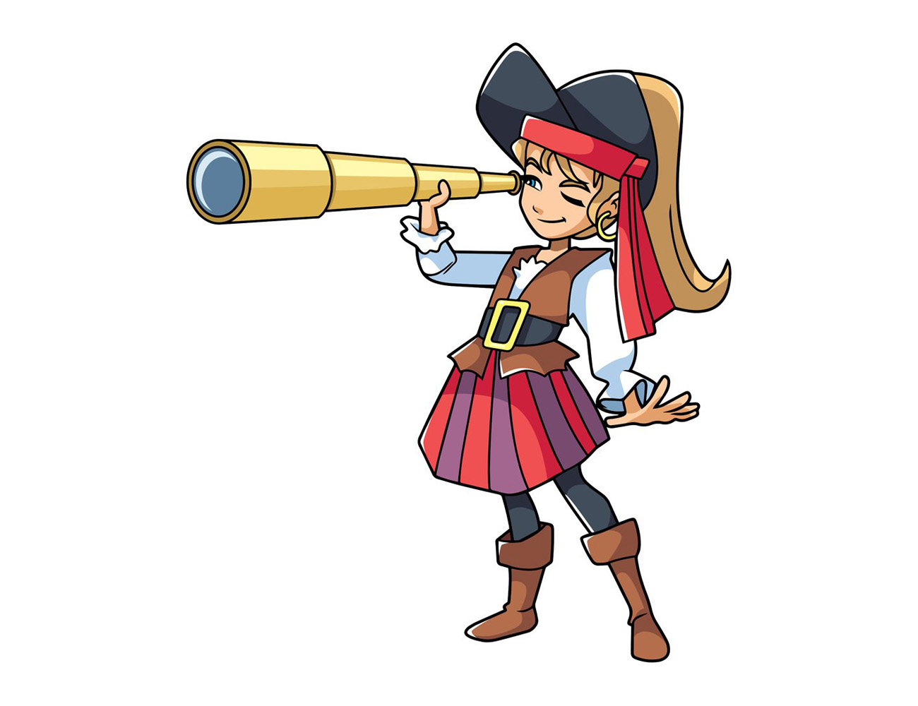 小海盗简笔画图片-图4