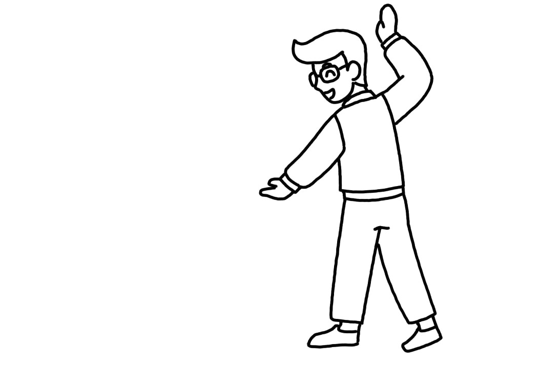 春节简笔画 贴春联-图2