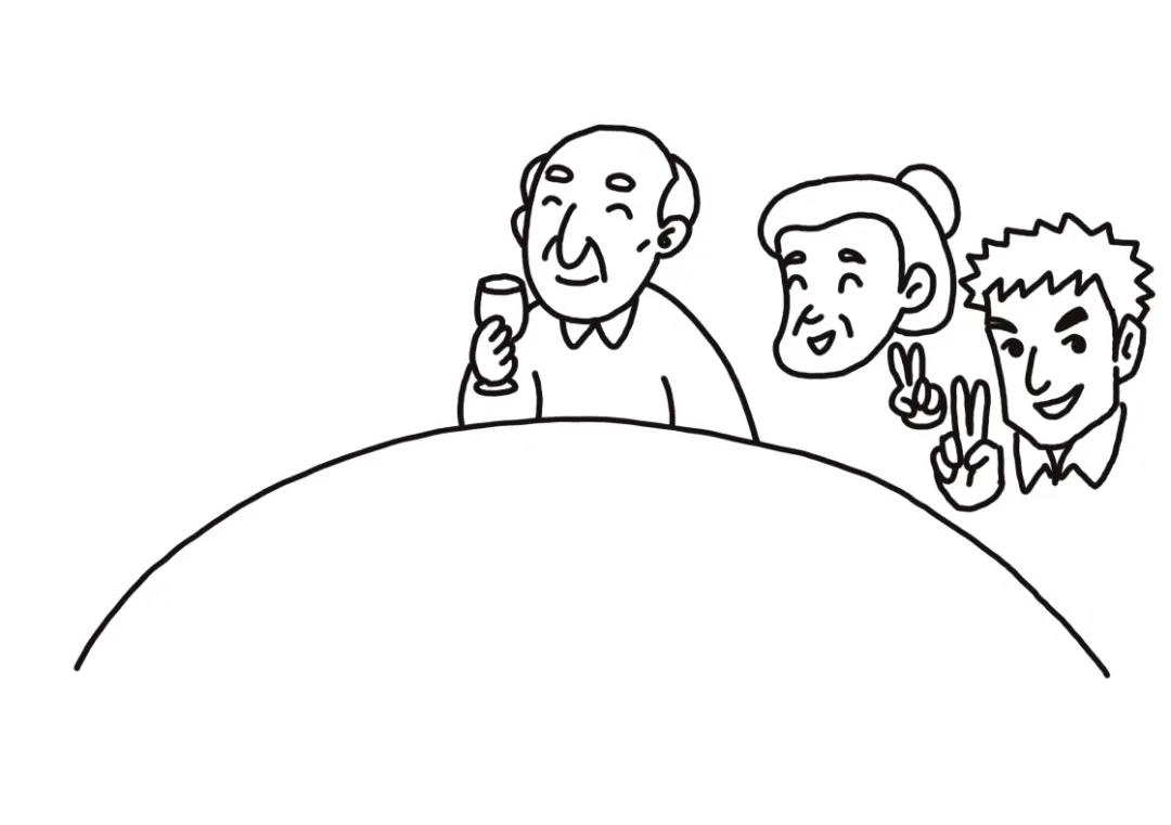 春节简笔画 团聚-图2