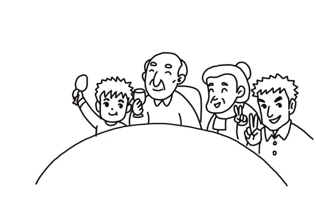 春节简笔画 团聚-图3