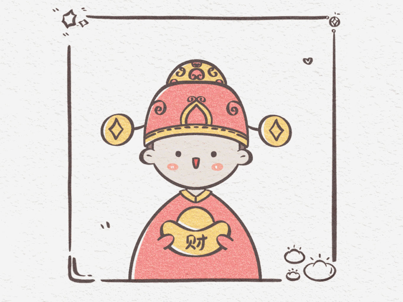 可爱的新年主题简笔画-图6