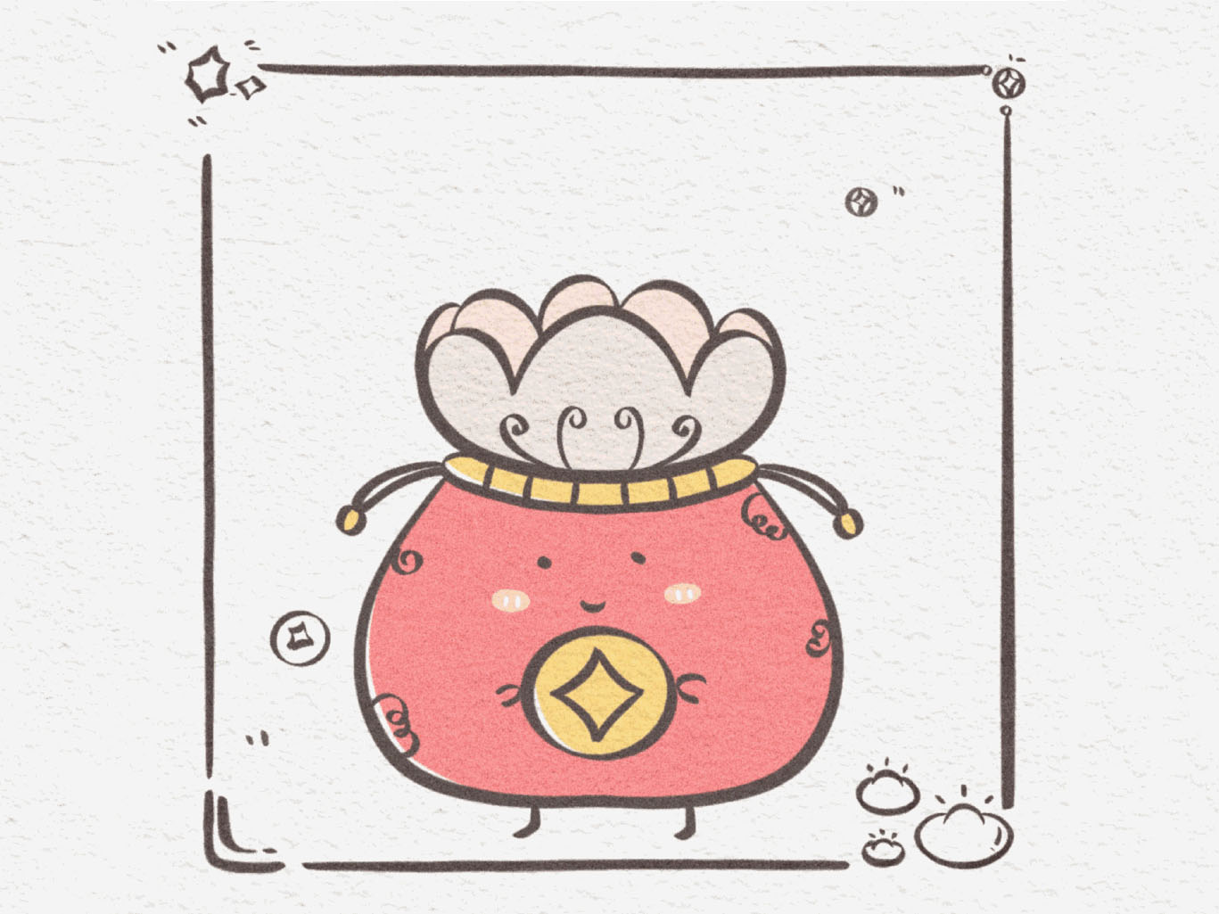 可爱的新年主题简笔画-图8