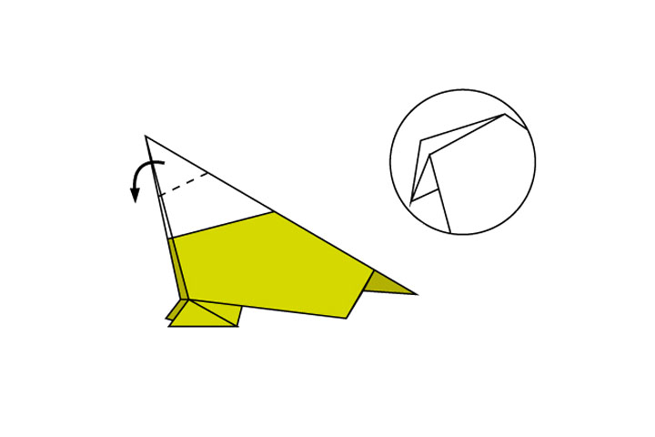 简单小鸟折纸步骤-图11