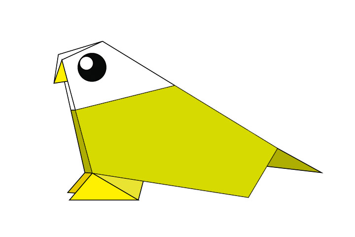 简单小鸟折纸步骤