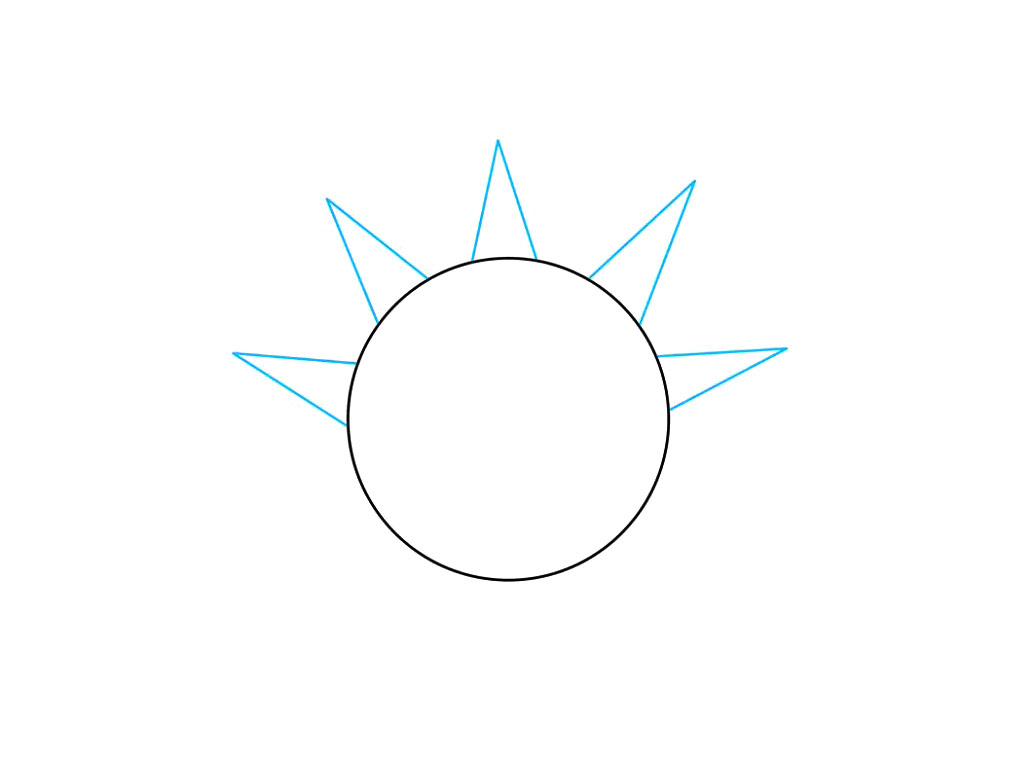 卡通太阳简笔画画法步骤-图2