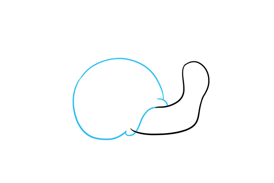 如何画蜗牛简笔画-图2