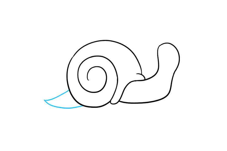 如何画蜗牛简笔画-图4