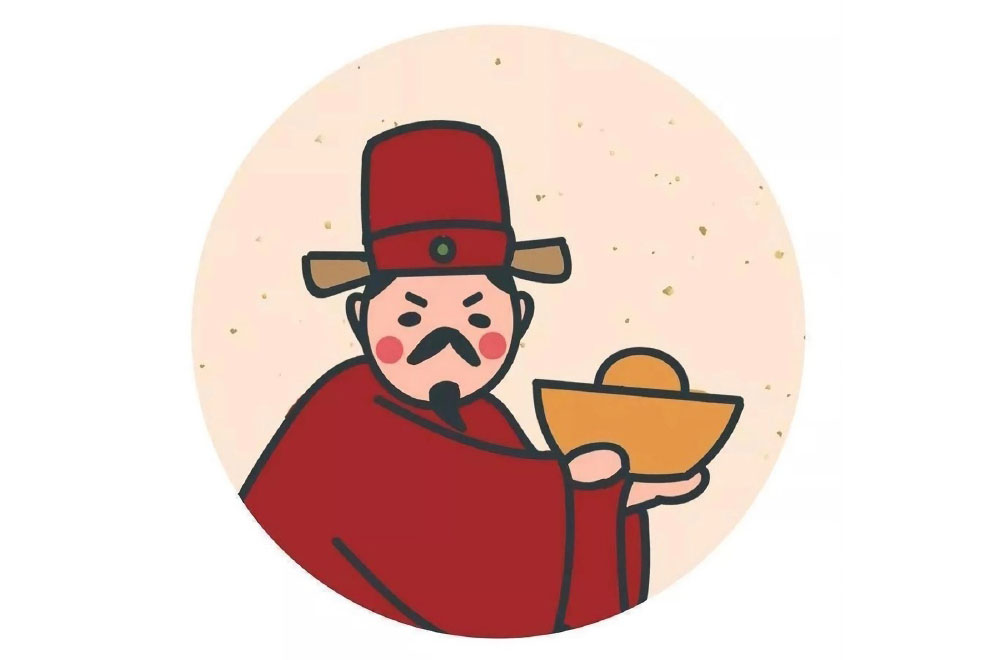 可爱的财神简笔画图片-图1