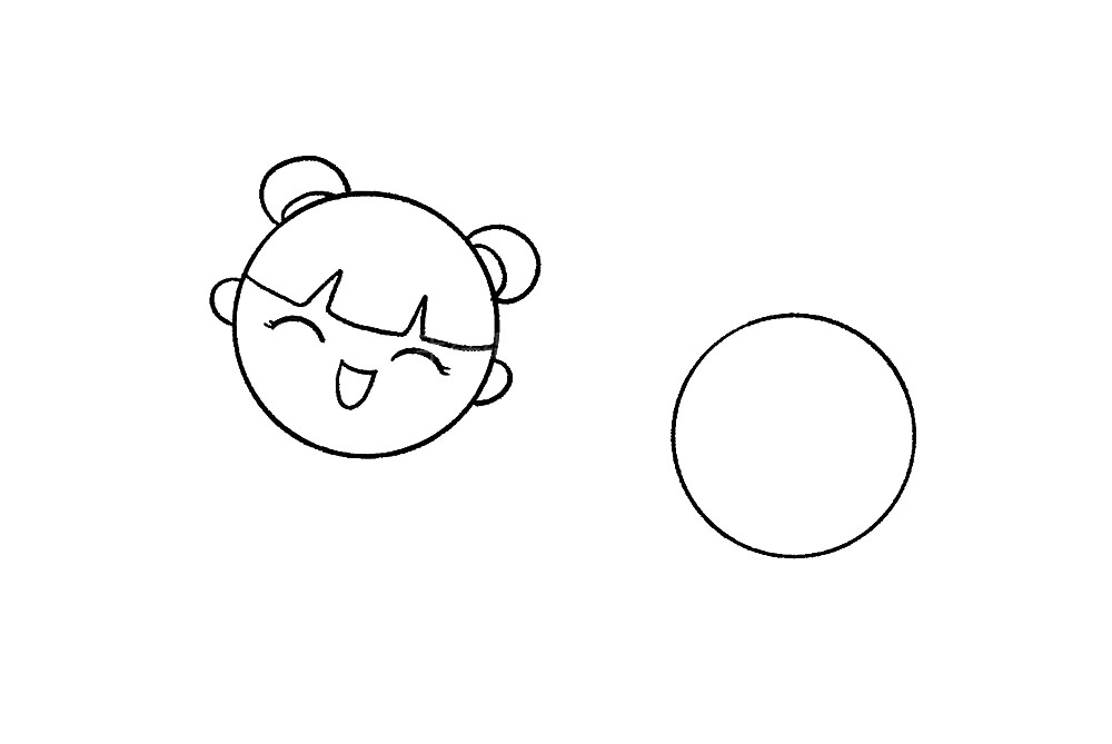 步骤4：再加上开心的表情。