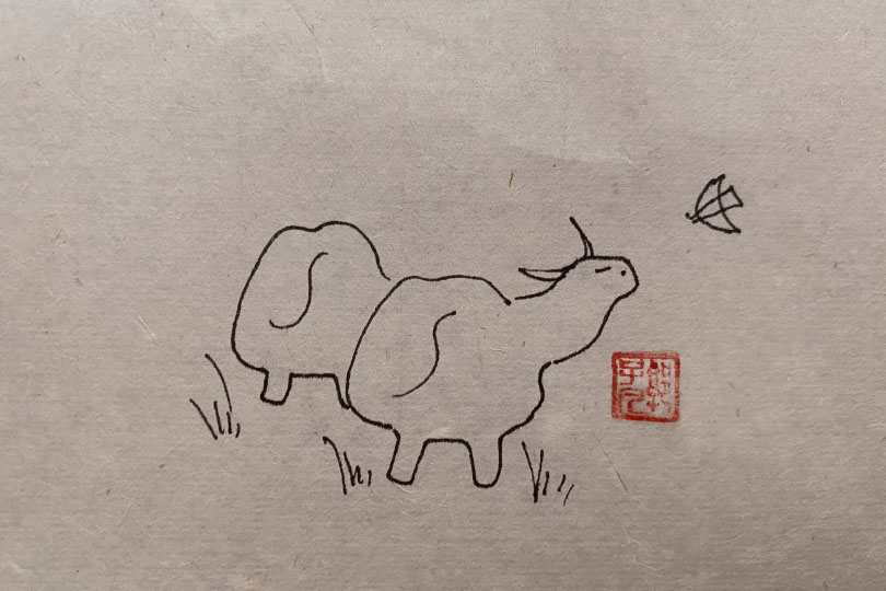 一组牛的简笔画图片-图6