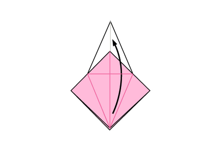 如何折千纸鹤-图11