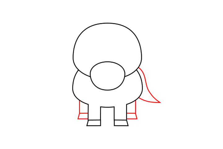 可爱小马简笔画画法步骤-图3