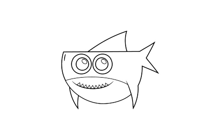 步骤6：线稿完成