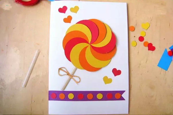 妇女节糖果主题贺卡