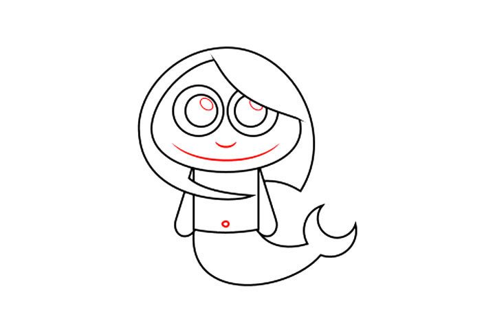 如何画简单的美人鱼-图5