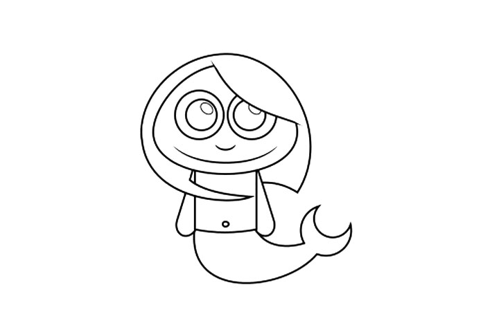 如何画简单的美人鱼-图6