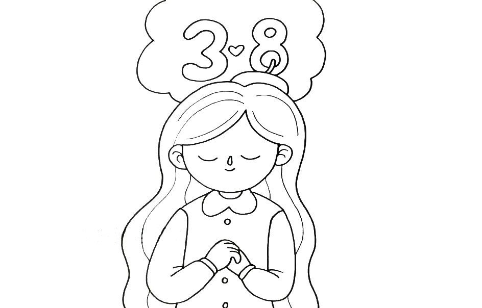 2021年妇女节手抄报-图3